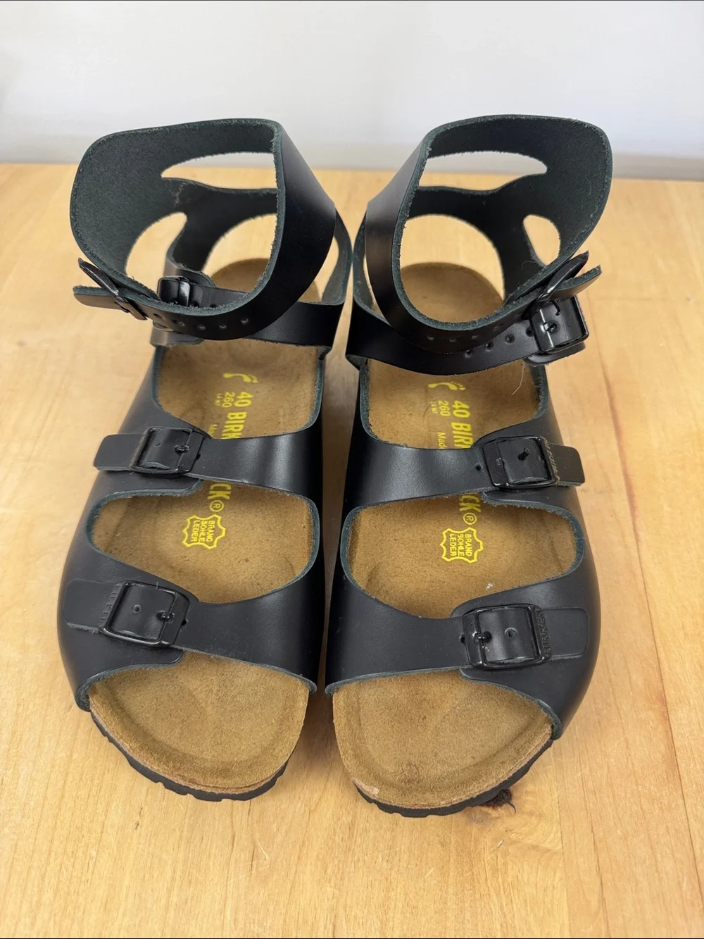 Birkenstock Athens Caged Sandal in Black size 40 Women’s 9 Men’s 7 - Picture 2 of 7